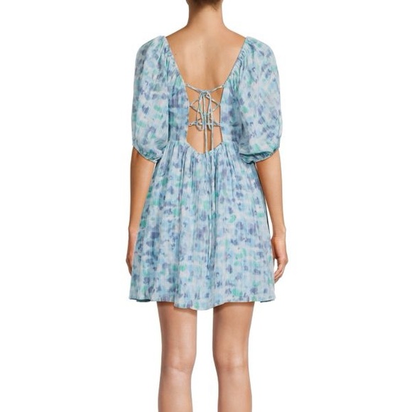 Chic Blue Tie-Back Dress - Picture 2 of 2